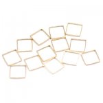 フレームパーツ スクエア ゴールド 12x12mm(10ヶ)