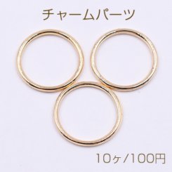 チャームパーツ 線径1.8mm 丸フレーム 21mm ゴールド【10ヶ】