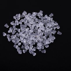 樹脂ピアスキャッチ クリア 4mm【10000ヶ】