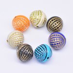 アクリルビーズ アンティーク調 カボチャ 21mm【500g】