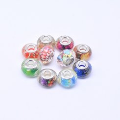 ロンデルアクリルビーズ 丸型 MIX カラーミックス 9×13mm【20ヶ】