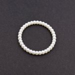 アクリルパーツ 円形 パール風 49x49mm ホワイト【50ヶ】