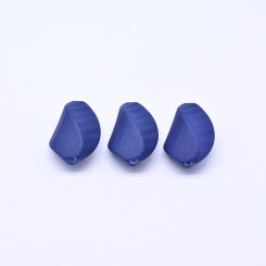 アクリルビーズ ツイスト ダークブルー16×31mm【500g（約105ヶ）】