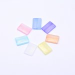 アクリルビーズ 長方形 ラメ入り 20×28mm【100ヶ】