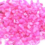 染色シェル貝 さざれ石(穴なし) ローズ 5-7mm(50g)