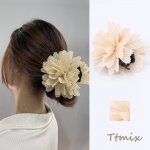 バンスクリップ ヘアアクセサリー フラワー 10cm（1ヶ）