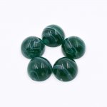 樹脂貼付けパーツ 円形 15x15mm グリーン【50ヶ(約61g)】