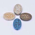 アクリルビーズ アンティーク調 オーバル 18×26mm【500g】