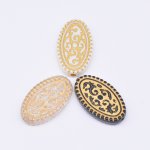 アクリルビーズ アンティーク調 オーバル 12×21mm【500g】