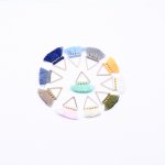 5連タッセルチャーム 三角カン付 金具付 ゴールド【50ヶ】