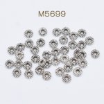 ロンデルパーツ カボチャ型 5mm アンティークシルバー【約500ヶ】