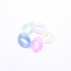 アクリルチェーンパーツ アクリルチェーンパーツ 17×22mm 【100ヶ】