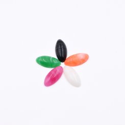 樹脂貼付けパーツ 楕円形 18x8mm 【50ヶ(約20.5g)】