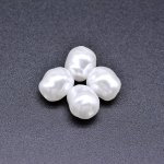 ABS製 パールビーズ 不規則 パールホワイト 10×11mm 【100ヶ】