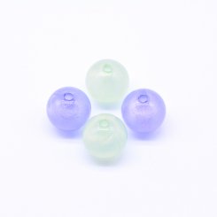 アクリルビーズ 丸型 ラメ入り 18×24mm【100ヶ】