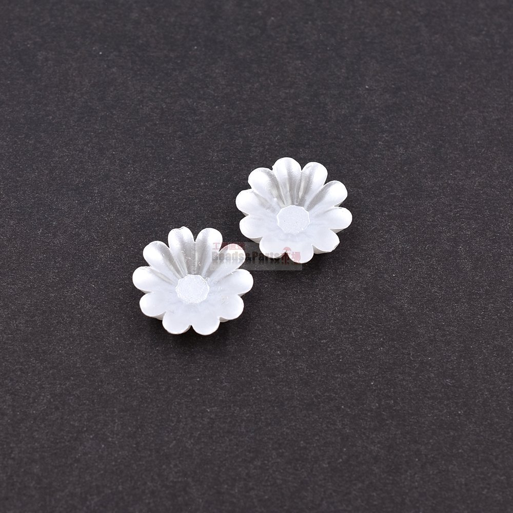 SALE／65%OFF】 50ヶ アクリルパーツ 12mm パール風 フラワー ビーズ、アクセサリー道具、材料