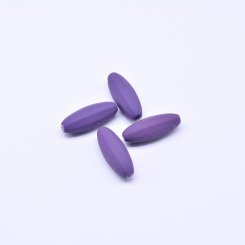 アクリルビーズ ライス パープル 7×21mm【500g（約680ヶ）】