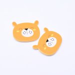 アクリルパーツ クマ オーカー39×46mm 【50ヶ】