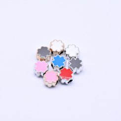 アクリルビーズ エポ付き クローバー 9×12mm【50ヶ】