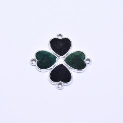 アクリルチャーム フロッキー ハート 17×20mm【50ヶ】