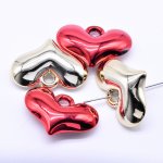 アクリルチャーム ハート 25×37mm【50ヶ】