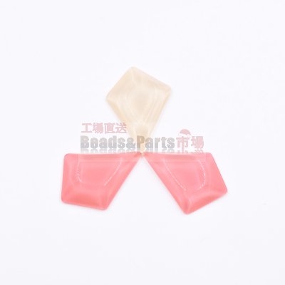 樹脂貼付けパーツ 菱形 28x21mm 【50ヶ(約87g)】
