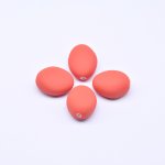 アクリルビーズ オーバル オレンジレッド 15×28mm【500g（約85ヶ）】