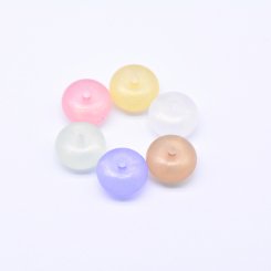 アクリルビーズ ソロバン ラメ入り 10×17mm【100ヶ】