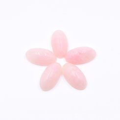 樹脂貼付けパーツ 楕円形 30x16mm ピンク【50ヶ(約179g)】