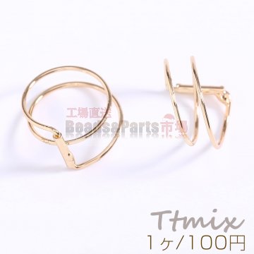 ファッションリング 指輪 デザインリングNo.11 幅約13mm ゴールド【1ヶ】