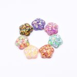 樹脂貼付けパーツ 星型 19x20mm【50ヶ(約97g)】