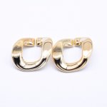 アクリルチェーンパーツ ツイスト方形 ゴールド 124×25mm【50ヶ】