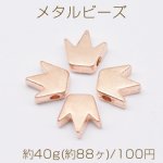 メタルビーズ 王冠 8×8mm ゴールド【約40g(約88ヶ)】