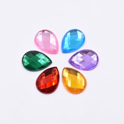 アクリルラインストーン 雫型 10x14mm【50ヶ(約14.4g)】