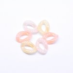 アクリルチェーンパーツ ツイスト オーロラ 17×23mm 【100ヶ】