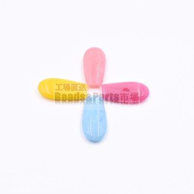 樹脂貼付けパーツ 楕円形 34x16mm 【50ヶ(約135g)】