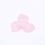 アクリルチャーム 花型 1穴 ライトピンク 2×37mm【20ヶ】