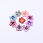 刺繍ワッペン 5弁花 花びら 8×31mm 【20ヶ（約9g）】