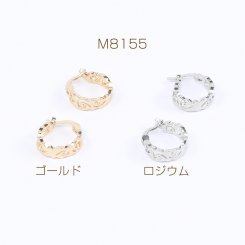 デザインピアス 透かしフープピアス 5×16mm（2ヶ）