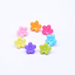 アクリルビーズ 五弁花 カラーミックス 7×10mm 【500g（約1785ヶ）】