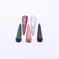 アクリルチャーム 錐形 穴あり カット 10×40mm 【100ヶ】