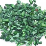 染色シェル貝 さざれ石(穴なし) ダークグリーン 5-7mm(50g)