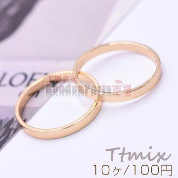 ファッションリング 指輪 No.2 幅約2mm ゴールド【10ヶ】