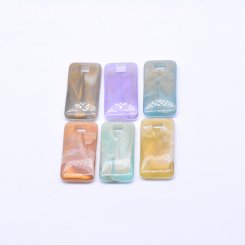 アクリルパーツ 長方形穴あり 17×35mm 全6色【100ヶ】