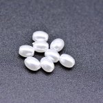 ABS製 パールビーズ オーバル パールホワイト 3×4mm 【100ヶ】