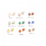 高品質樹脂ストーンチャーム 丸 2カン 8x15mm【10ヶ】
