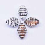アクリルビーズ アンティーク調 菱形 18×27mm【500g】