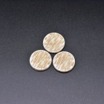 アクリルビーズ アンティーク調 コイン 4×24mm ベージュ【500g（約255ヶ）】