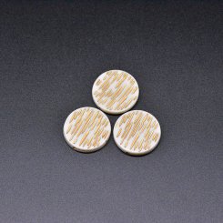 アクリル ビーズ アンティーク調 コイン 4×24mm ベージュ【500g（約255ヶ）】