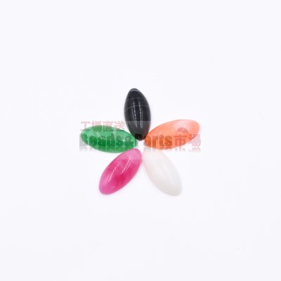 樹脂貼付けパーツ 楕円形 18x8mm 【50ヶ(約20.5g)】